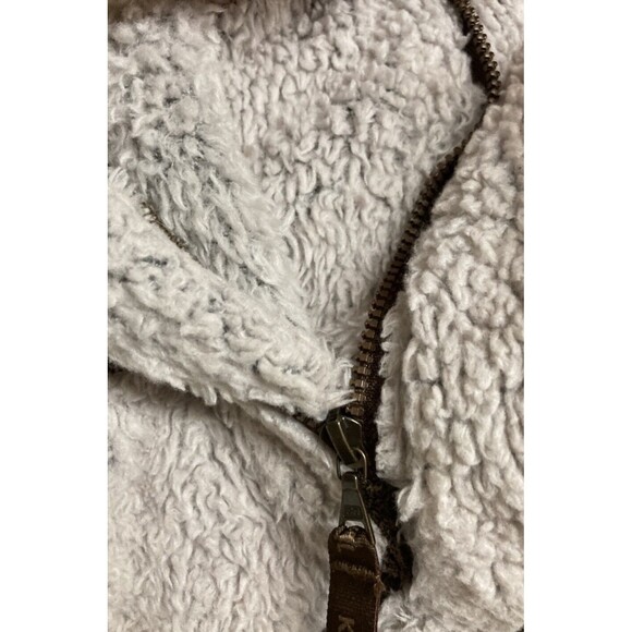 Women's Kuhl Hooded Full Zip Sherpa Fleece Vest Beige Size Large - Picture 7 of 13